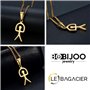 BOBIJOO Jewelry - Pendentif Indalo Homme Femme Chance Espagnol Gipsy Acier Or Doré Plaqué Chaîne
