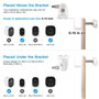 HOLACA Support de Gouttière Universel Compatible avec l'eufycam 1/2/2C/2C Pro/3/3C/E/S3 Pro, Arlo Pro 4/Pro 3/Pro 2/Ultra/Ultra 