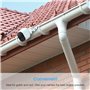 HOLACA Support de Gouttière Universel Compatible avec l'eufycam 1/2/2C/2C Pro/3/3C/E/S3 Pro, Arlo Pro 4/Pro 3/Pro 2/Ultra/Ultra 