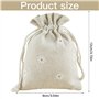 LHKJ Lot de 20Pcs Pochettes Sachets en Lin Chanvre Sachets en Jute avec Cordon