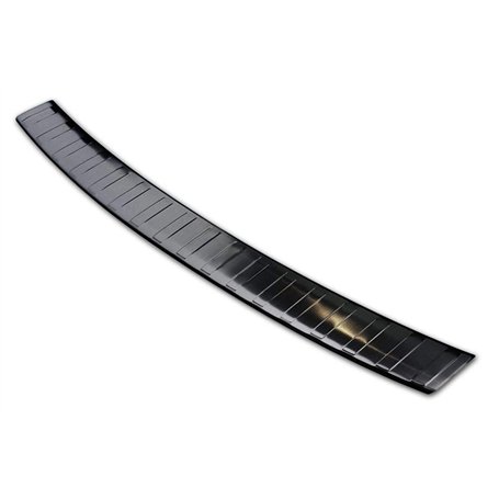 Avisa Protection de seuil arrière inox noir compatible avec BMW X1 (F48) 2015-2022 'Ribs'