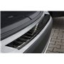 Avisa Protection de seuil arrière inox noir compatible avec BMW X1 (F48) 2015-2022 'Ribs'