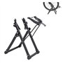 SOULONG Support d'Entraînement Vélo Pliable Trainer pour Vélo Intélligent en Alliage d'Aluminium pour Vélo Noir Convient pour Mé