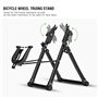 SOULONG Support d'Entraînement Vélo Pliable Trainer pour Vélo Intélligent en Alliage d'Aluminium pour Vélo Noir Convient pour Mé