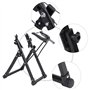 SOULONG Support d'Entraînement Vélo Pliable Trainer pour Vélo Intélligent en Alliage d'Aluminium pour Vélo Noir Convient pour Mé