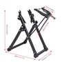 SOULONG Support d'Entraînement Vélo Pliable Trainer pour Vélo Intélligent en Alliage d'Aluminium pour Vélo Noir Convient pour Mé