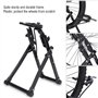 SOULONG Support d'Entraînement Vélo Pliable Trainer pour Vélo Intélligent en Alliage d'Aluminium pour Vélo Noir Convient pour Mé