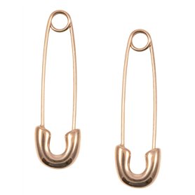 Happiness Boutique Femmes Boucles d'Oreilles Epingle de Sûreté Plaqué Or Rose | Boucles d'Oreilles Délicates Bijoux Acier Inoxyd