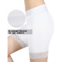 Boao sous-Vêtements Shorts de Sécurité en Dentelle (Noir, Peau, Blanc)