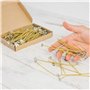Lot de 100 mèches de bougies durables en chanvre renouvelable et cire d'abeille naturelle sans paraffine (10 cm) avec porte-mèch
