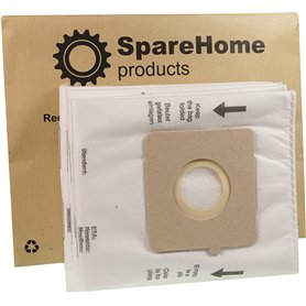 Lot de 10 sacs de haute qualité + 2 microfiltres ajustables pour aspirateur Moulinex Compacteo Accesimo