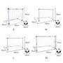Football en Plein Air Filet de Football Durable Extra Fort Portatif But de Football Portatif de la Meilleure Qualité pour Le Jar