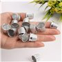 CAILI 20 Dés à Coudre en Métal Argenté, Dés à Coudre Vintage, Petits Outils Couramment Utilisés pour Coudre à La Main, pour Trav