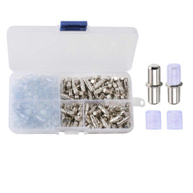 FOGAWA 120Pcs Taquet Etagere 5mm Goupille Etagere Armoire Support Etagere Metallique en Acier Nickelé avec Capuchon pour Rajoute