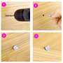 FOGAWA 120Pcs Taquet Etagere 5mm Goupille Etagere Armoire Support Etagere Metallique en Acier Nickelé avec Capuchon pour Rajoute