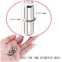 FOGAWA 120Pcs Taquet Etagere 5mm Goupille Etagere Armoire Support Etagere Metallique en Acier Nickelé avec Capuchon pour Rajoute
