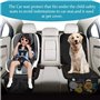 MORROLS Protecteur de Siège de Voiture, Protection Siège Couvre Siège Voiture pour Enfant/Chien avec Organisateur, Couvre Siège 