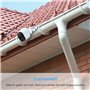 HOLACA Support de Gouttière Universel Compatible avec l'eufycam 1/2/2C/2C Pro/3/3C/E/S3 Pro, Arlo Pro 4/Pro 3/Pro 2/Ultra/Ultra 