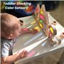 BOHS Blocs Arc-en-Ciel Acryliques (24 pcs) - Jouets Éducatifs en Bois pour Tout-Petits - Idéal pour Table Lumineuse ou Fenêtre E