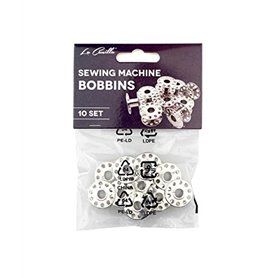 La Canilla ® - Compatible avec Machine à Coudre Silvercrest Lot 10 Cannettes Compatible avec Singer