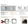 Lot de 2 boîtes de raccordement pour cuisinière 400 V, montage en saillie, montage encastré