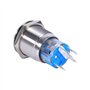 19mm 12-24V Interrupteur à Bouton-Poussoir LED, Keenso Interrupteur à Bascule Autobloquant à Verrouillage Automatique Commutateu