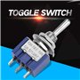 10 pièces 6A AC 125V Interrupteur à Bascule ON-OFF-ON 3 Positions 3 Broches 6mm Mini Interrupteur à Levier Marche/Arrêt/Marche p