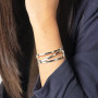 Treasure Bay Bracelet femme classique en argent sterling 925, 17 cm (argent)