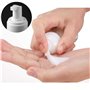 Alledomain - Lot de 6 flacons mousseurs vides, rechargeables, en plastique transparent sans BPA - mini distributeurs de savon mo