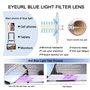 EYEURL Lunettes de Lecture Demi Monture - Bleu Lumière Bloquant Optique Mince Anti Reflet Mode Ordinateur Lecteurs d'Hommes et d