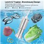 BlumWay Mini Portable Ultrasonic Cleaner en conception deux-en-un et dispositif de sécurité, idéal pour les légumes et les fruit