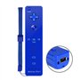 COOLEAD 2 en 1 Motion Plus Remote Game Controller et Nunchuk Controller pour Wii et Wii U avec étui en silicone et dragonne bleu