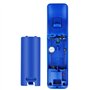 COOLEAD 2 en 1 Motion Plus Remote Game Controller et Nunchuk Controller pour Wii et Wii U avec étui en silicone et dragonne bleu