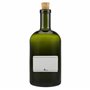 mikken Lot de 6 bouteilles en verre vert et marron de 500 ml avec bouchon en liège.