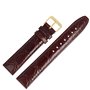 MARBURGER 52920 Bracelet de montre en cuir croco (Caiman) gaufré avec couture et kit d'outils de montage 20 mm
