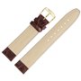 MARBURGER 52920 Bracelet de montre en cuir croco (Caiman) gaufré avec couture et kit d'outils de montage 20 mm
