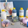 Creative Deco Additif Gesso Acrylique Noir | 1L | Sous-Couche | Apprêt et Préparation Liquide de la Peinture Acrylique | Couvert