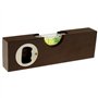 Balance à bulle en bois 15 cm - 1 pièce - Avec décapsuleur - Mesure précise avec petite balance de maçon - Appareil de mesure pr