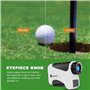 PeakPulse Télémètre Golf 660 Mètres avec Vibration de Verrouillage du Mât,6X Grossissement et Système de Mise au Point Rapide, L