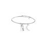 LOTUS STYLE Femme Acier Asscher Zircone bleue Bracelet