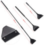 Coolty 66cm Algues Grattoir pour Aquarium avec 10pcs Acier Inoxydable Lames de Rechange, Outil de Nettoyage kit Aquarium en Verr