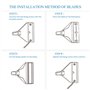 Coolty 66cm Algues Grattoir pour Aquarium avec 10pcs Acier Inoxydable Lames de Rechange, Outil de Nettoyage kit Aquarium en Verr