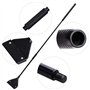 Coolty 66cm Algues Grattoir pour Aquarium avec 10pcs Acier Inoxydable Lames de Rechange, Outil de Nettoyage kit Aquarium en Verr