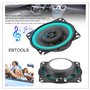 EBTOOLS Haut-Parleur Voiture LED 6cm 4 Pouces 100W Super Puissance - Tweeter Klaxon Pour Porte Véhicule - Audio Musique Noir + V