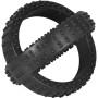 Flamingo Jouet Chien Indestructible – Gladiator Cross Ball Noir – Extra résistant – Ø 13,5 cm