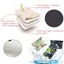 Lot de 11 Serviettes Hygiéniques Lavables Réutilisables (S+M+L) - Jour/Nuit pour Tous Flux (Léger à Intense) - Absorption Maxima