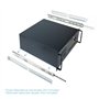 TOOQ RACK-406N-USB3 - Boîtier d'ordinateur (pour Rack 19 "4U, Agrafe de Format ATX avec clé, 2 x USB 3.0)