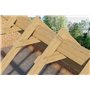 Vis à bois de charpente à tête plate à empreinte TX pour constructions en bois (50pièces 8x160mm TX40)