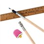 12 Pièces Extendeurs de Crayon en Bois Allongeur de Crayon d'Art Extension de Crayon avec Poignée en Aluminium pour Fournitures 