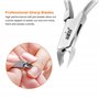 aashta® coupe cuticule, pince cuticules en acier inoxydable pour usage professionnel et domestique long 10cm tip 5mm